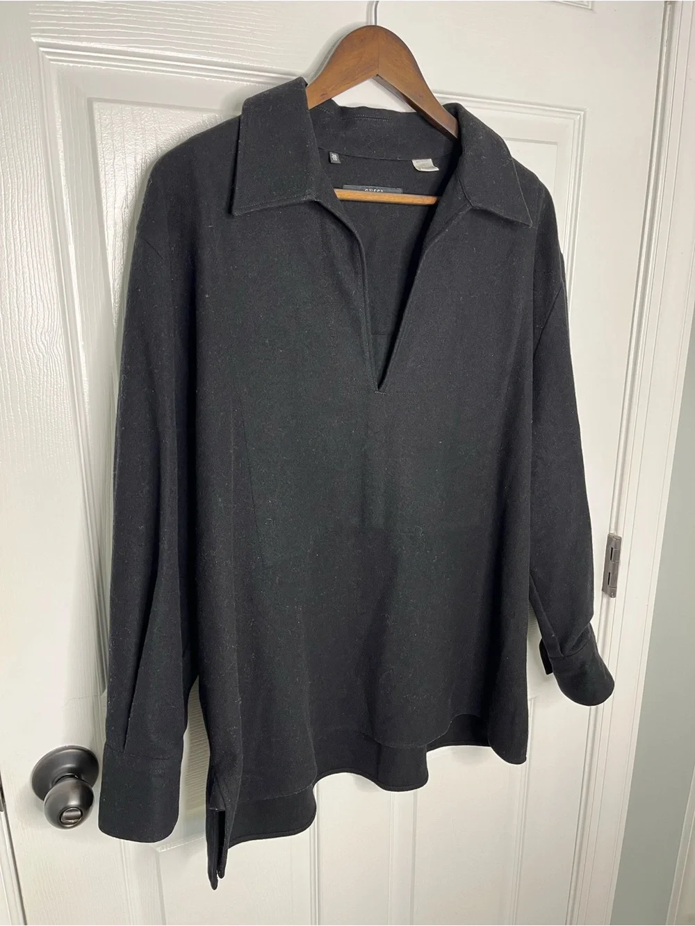Vintage Vtg Gucci Tom Ford 90s Y2K Men's Mens Black Wool Shirt Jacket Shacket M